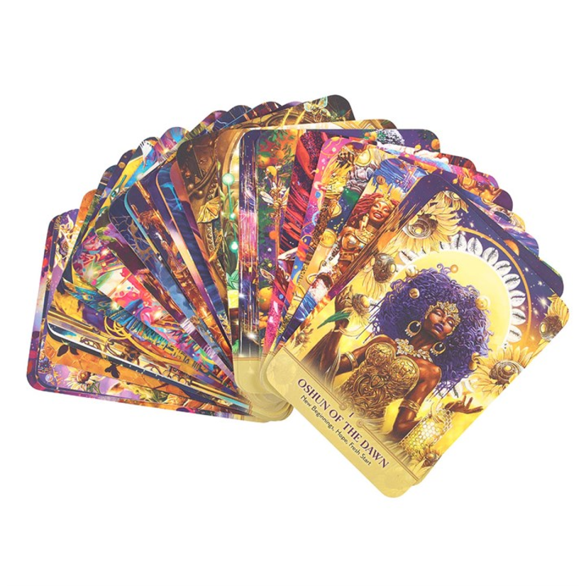 The Faces of Oshun Oracle Deck by Abiola Abrams – 44 Cards & Guidebook