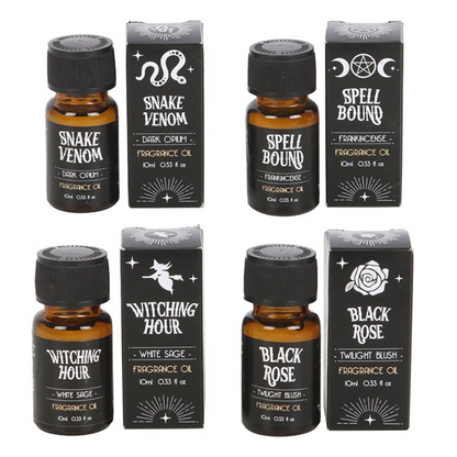 Set of 12 Wicked Fragrance Oils – Spellbound Collection of Dark, Mystical Scents for Home & Ritual
