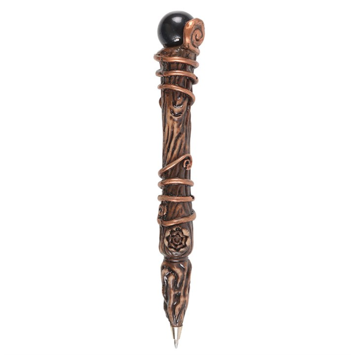 Protection Black Obsidian Crystal Wand Pen – Power, Clarity & Spiritual Grounding