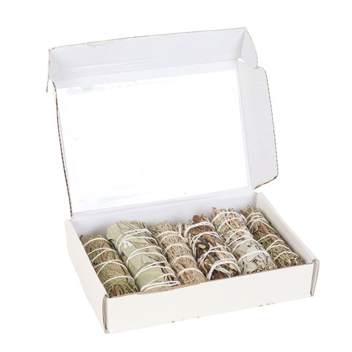 Sage Smudge Stick Variety Set – Cedar, Eucalyptus, Blue Sage, Yerba Santa, White Sage & Rosemary