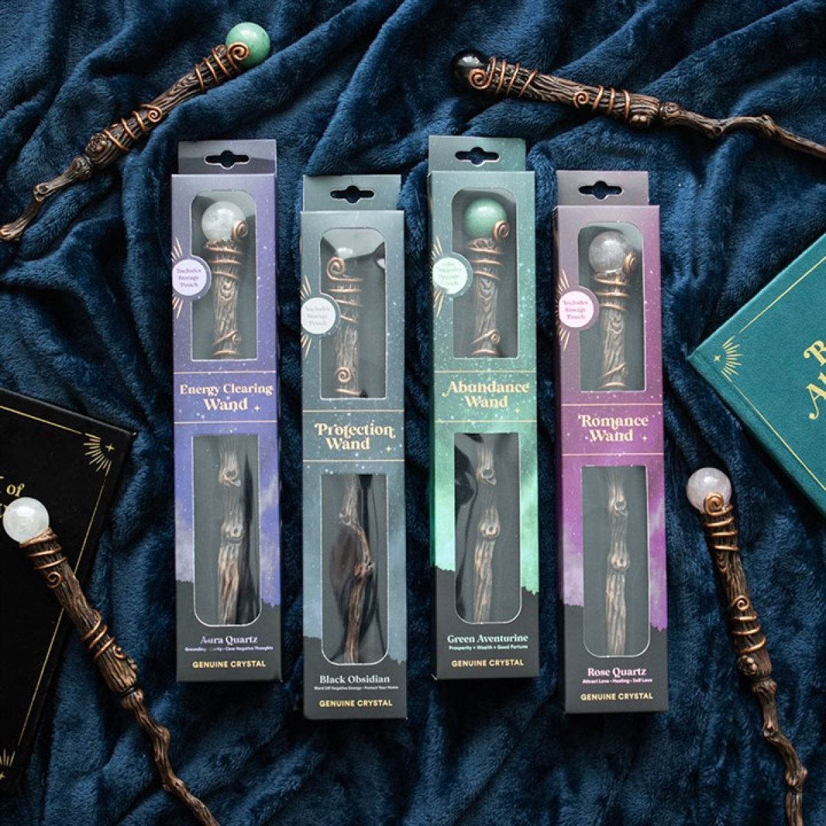 Aura Quartz Energy Clearing Magic Wand – Crystal Tool for Positivity, Creativity & Intention Setting
