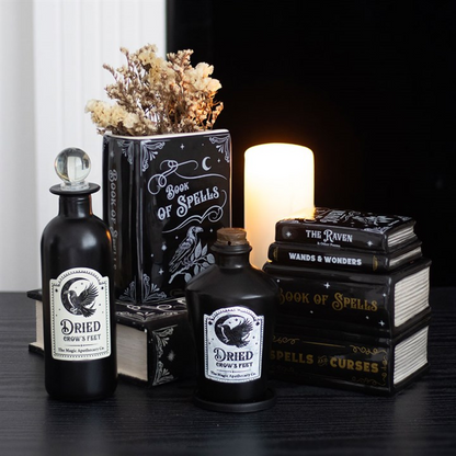 Book of Spells Oil Burner & Wax Melt Warmer – Enchanted Ceramic Spell book Design for Magical Aromatherapy
