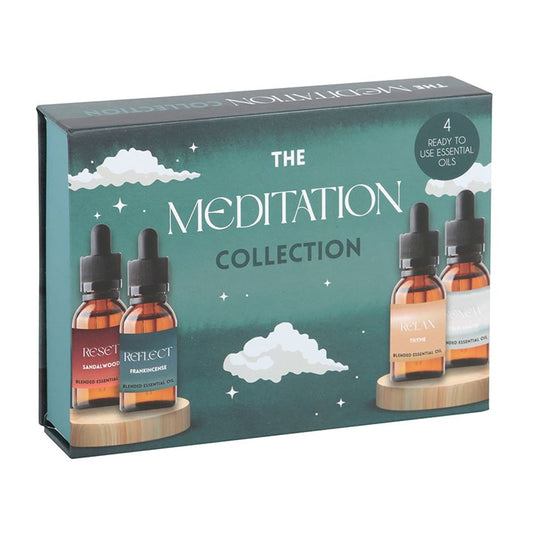 The Meditation Collection – Luxury Essential Oil Gift Set for Reset, Reflection & Spiritual Renewal (4 x 10ml)