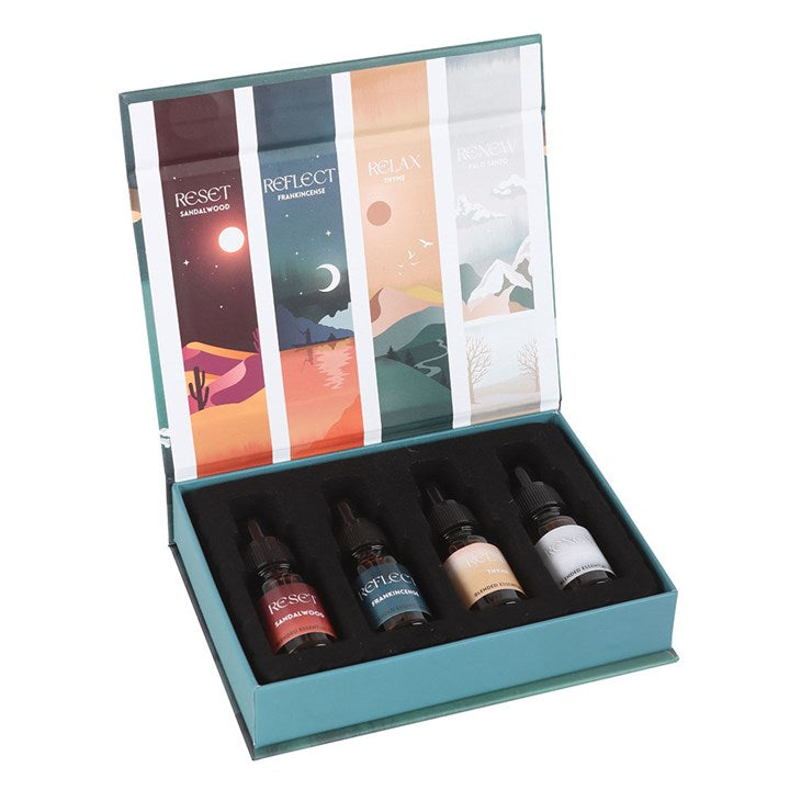 The Meditation Collection – Luxury Essential Oil Gift Set for Reset, Reflection & Spiritual Renewal (4 x 10ml)