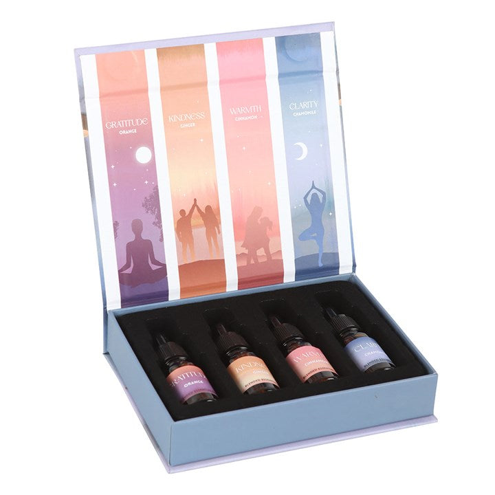 The Mindfulness Collection – Luxury Essential Oil Gift Set for Gratitude, Clarity & Inner Peace (4 x 10ml)