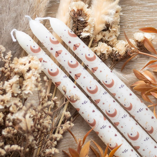 Autumn Equinox Ritual Candles – Set of 3 Harvest Moon Tapers