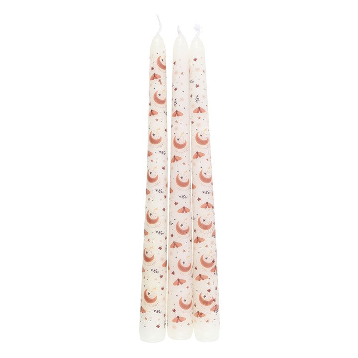 Autumn Equinox Ritual Candles – Set of 3 Harvest Moon Tapers