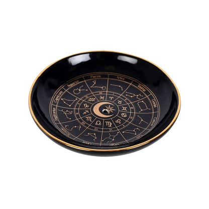 Astrology Wheel Ritual Incense Holder – Stick & Cone Celestial Dish