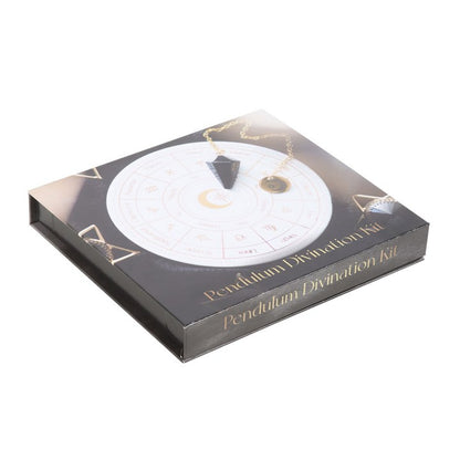 Astrology Wheel Pendulum Divination Kit – Zodiac Ceramic Board & Crystal Pendulum