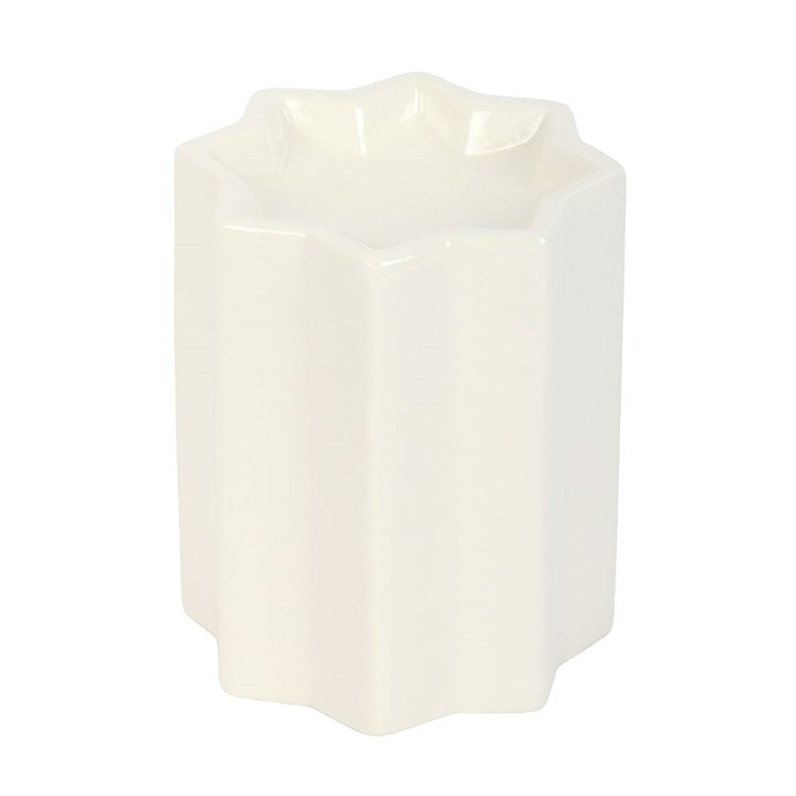 White Star Oil Burner – Celestial Design for Fragrance & Serenity