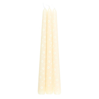 Spring Renewal Ritual Candle Set – 3 Carrot Patch Daisy Tapers