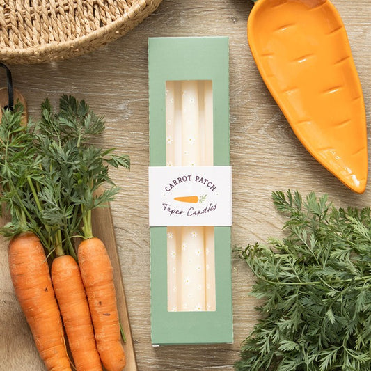 Spring Renewal Ritual Candle Set – 3 Carrot Patch Daisy Tapers