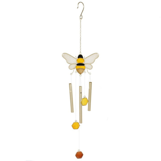 Bee & Honeycomb Windchime – Sacred Symbol of Community, Abundance & Nature’s Harmony