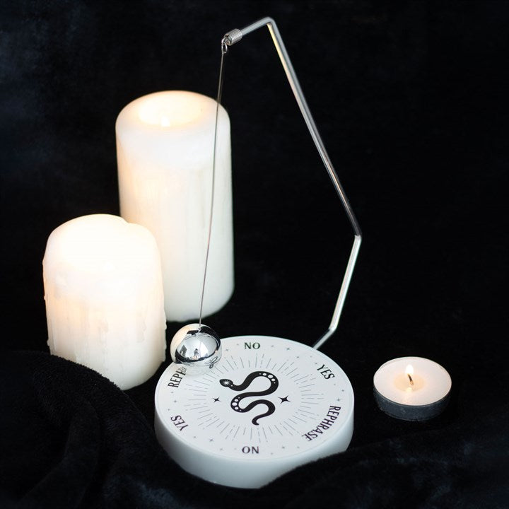 Mystic Snake Pendulum Decision Maker – Metal Divination Tool for Quick Answers