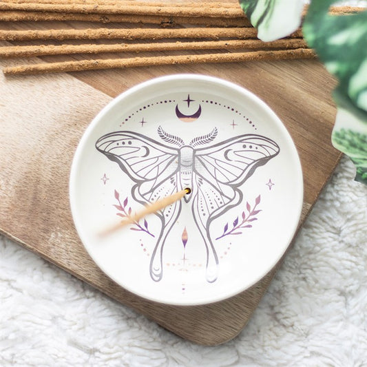 Luna Moth Ritual Incense Holder – Stick & Cone Burning Dish