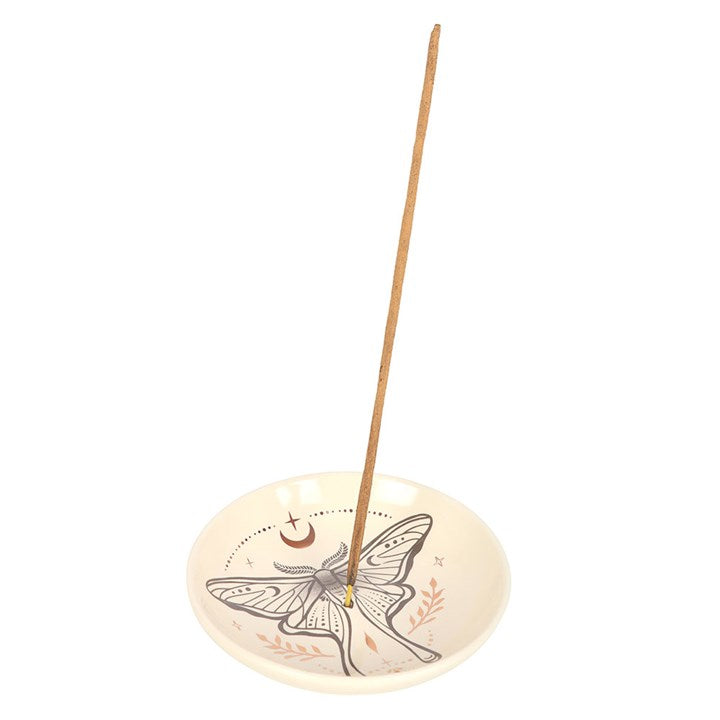 Luna Moth Ritual Incense Holder – Stick & Cone Burning Dish