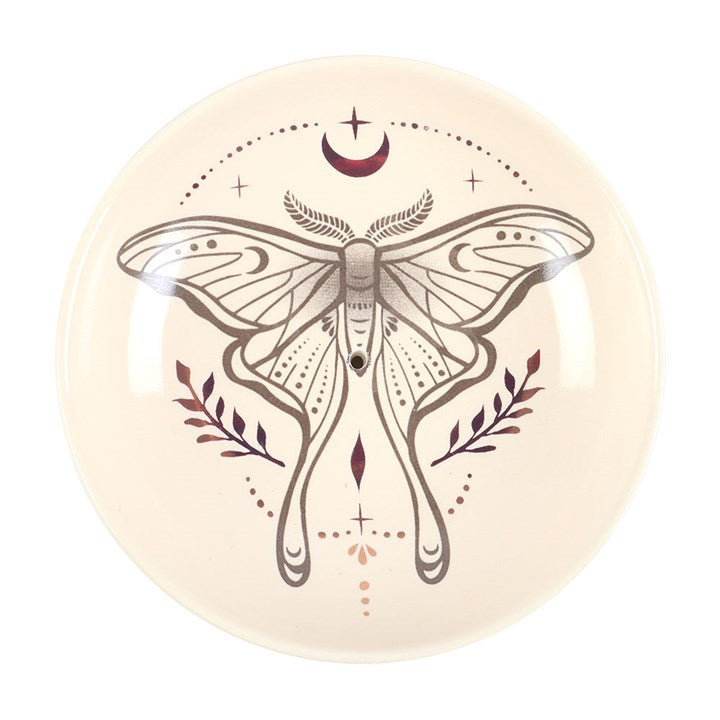 Luna Moth Ritual Incense Holder – Stick & Cone Burning Dish