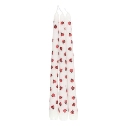 Love & Luck Candle Trio – Ladybird Valentine’s Taper Candles