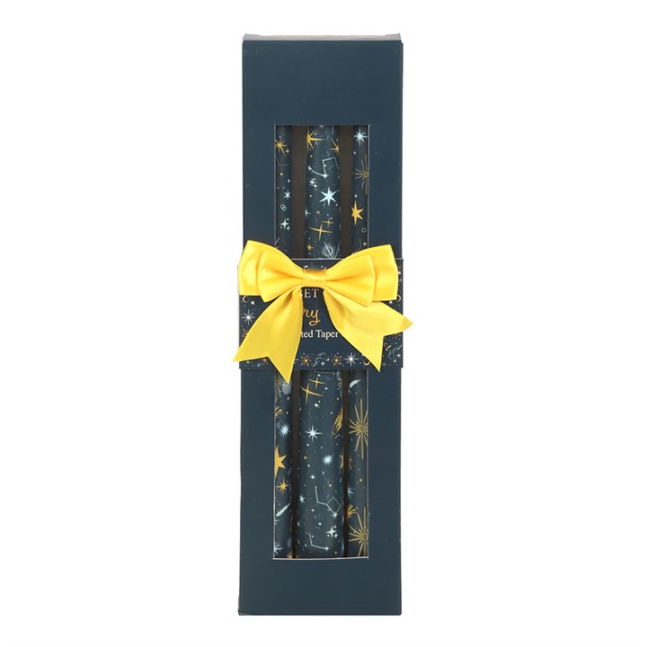 Celestial Ritual & Décor Candle Set – 3 Starry Night Taper Candles