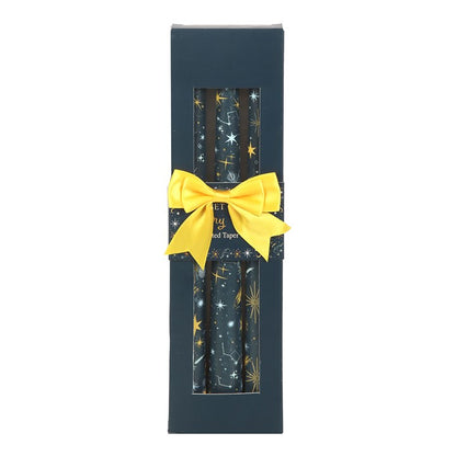 Celestial Ritual & Décor Candle Set – 3 Starry Night Taper Candles