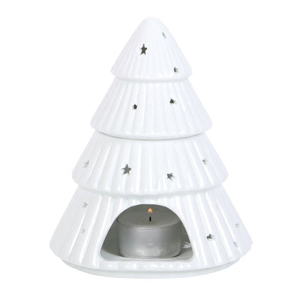 Christmas Tree Oil Burner – Ceramic Wax Melt & Aroma Burner for Festive Fragrance