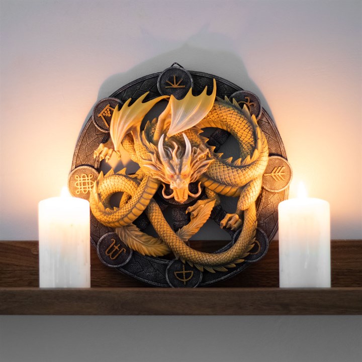 Imbolc Dragon Resin Wall Plaque