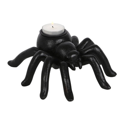 Spider Tealight Holder – Gothic Resin Candle Holder for Creepy Décor