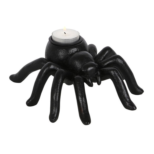 Spider Tealight Holder – Gothic Resin Candle Holder for Creepy Décor