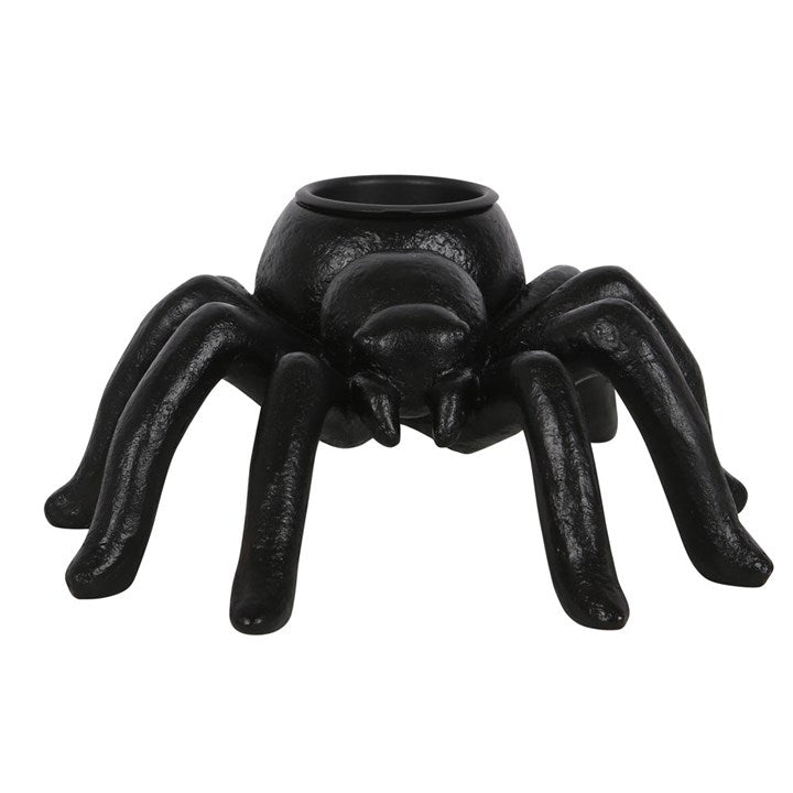 Spider Tealight Holder – Gothic Resin Candle Holder for Creepy Décor