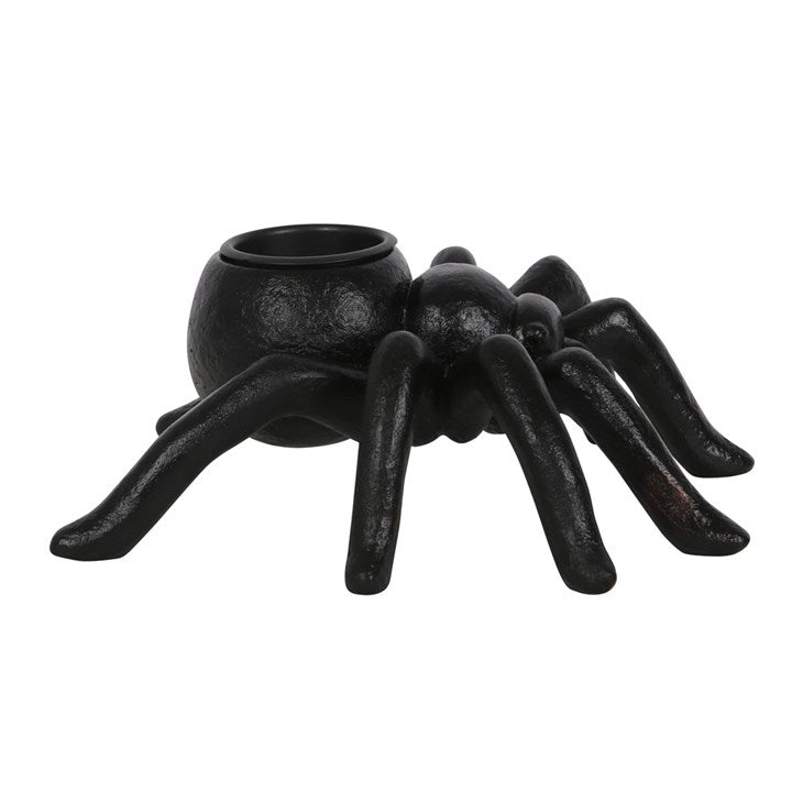 Spider Tealight Holder – Gothic Resin Candle Holder for Creepy Décor
