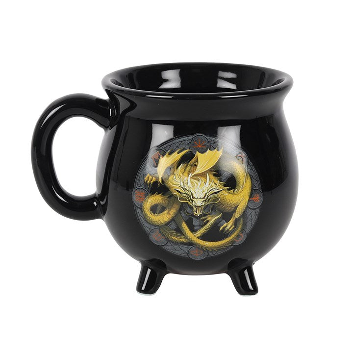Imbolc Cauldron Mug – Dragons of the Sabbats, Colour-Changing Design