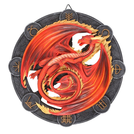 Anne Stokes ‘Mabon’ Dragon 3D Wall Plaque – Dragons of the Sabbats Collection