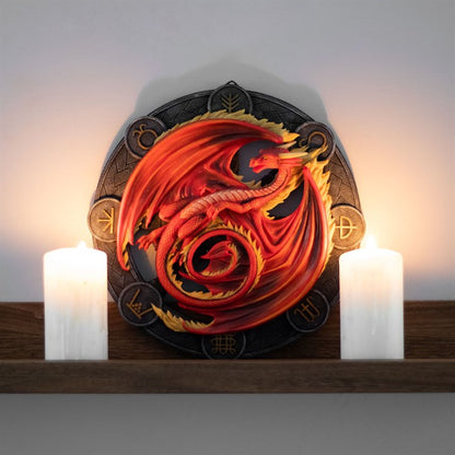 Anne Stokes ‘Mabon’ Dragon 3D Wall Plaque – Dragons of the Sabbats Collection