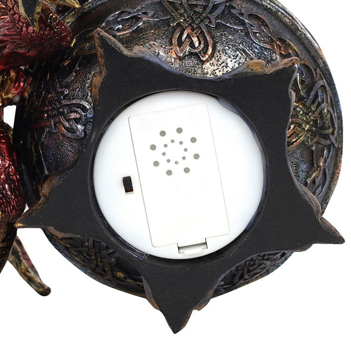Large Dragon Bowl Backflow Incense Burner – Pearlescent Dragon & Castle Design