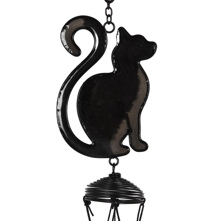 Cat Profile Windchime – Harmony, Protection & Feline Grace