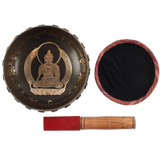 16 cm Buddha Singing Bowl – Handcrafted Sound Healing Instrument for Meditation & Energy Alignment
