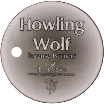 Lisa Parker Wolf Incense Cone Burner – Mystical Howling Wolf Design