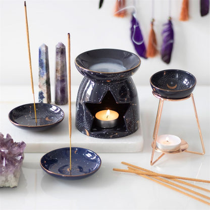 Celestial Constellation Incense Holder – Gold Foil Ritual & Décor Dish
