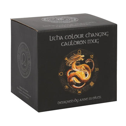 Litha Cauldron Mug – Dragons of the Sabbats, Colour-Changing Design