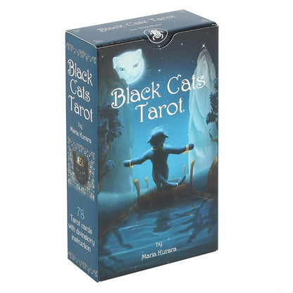 Black Cats Tarot Deck – 78-Card Divination Set by Maria Kurara