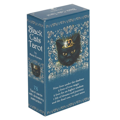 Black Cats Tarot Deck – 78-Card Divination Set by Maria Kurara