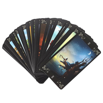 Black Cats Tarot Deck – 78-Card Divination Set by Maria Kurara