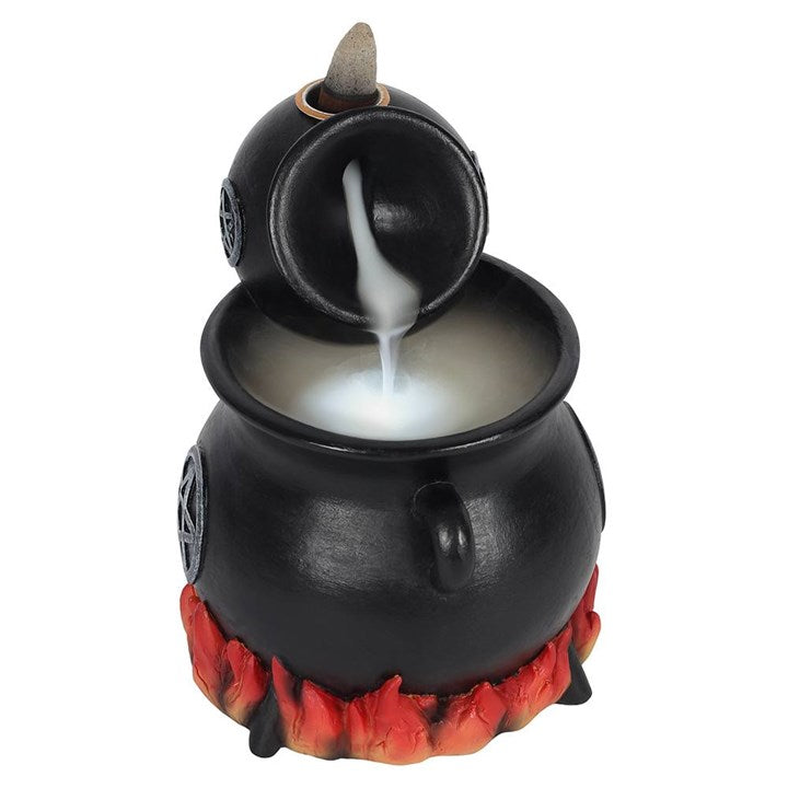 Pouring Cauldrons Backflow Incense Burner – Pentagram Ritual Smoke Fountain
