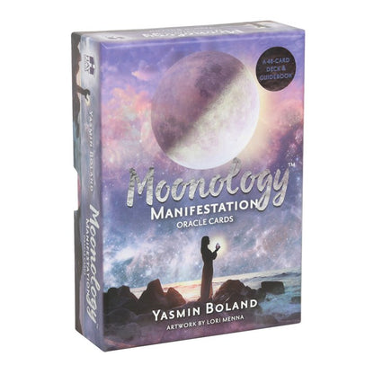 Moonology Manifestation Oracle Card Deck by Yasmin Boland – 48 Cards & Guidebook