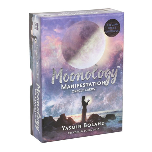 Moonology Manifestation Oracle Card Deck by Yasmin Boland – 48 Cards & Guidebook