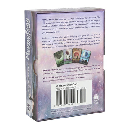 Moonology Manifestation Oracle Card Deck by Yasmin Boland – 48 Cards & Guidebook