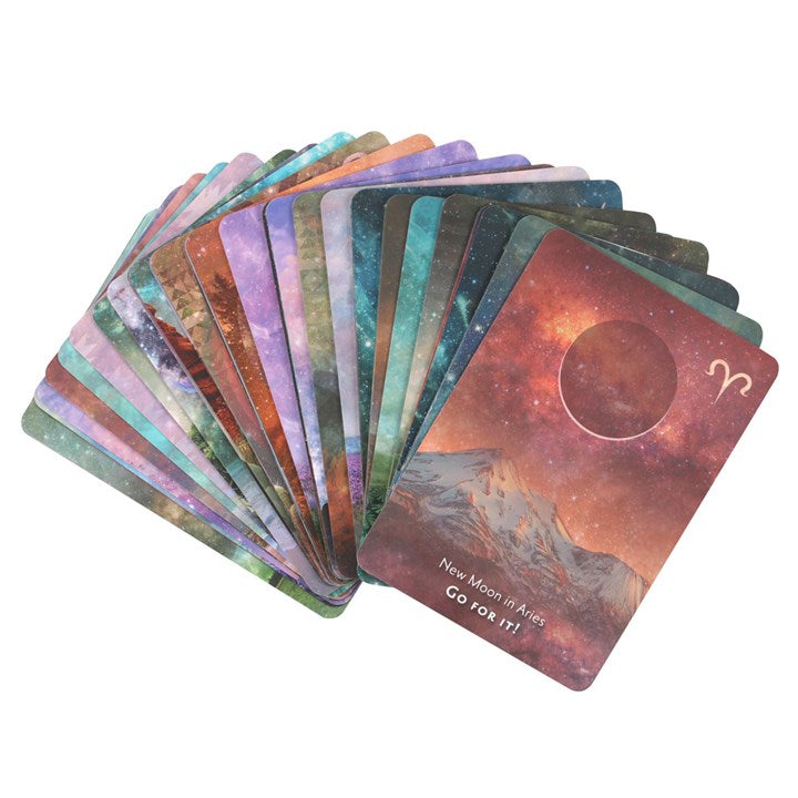 Moonology Manifestation Oracle Card Deck by Yasmin Boland – 48 Cards & Guidebook