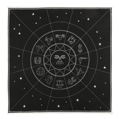Zodiac Chart Altar Cloth – Cotton, 70 × 70cm