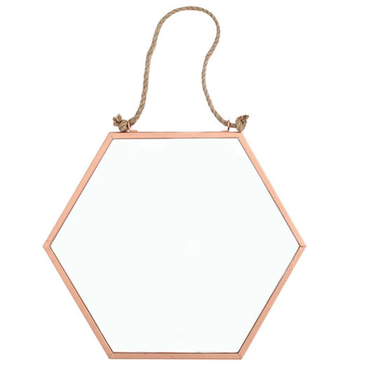 Hexagon Geometric Hanging Mirror – Modern Mystical Home & Altar Décor