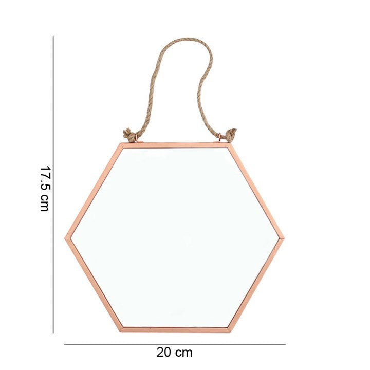 Hexagon Geometric Hanging Mirror – Modern Mystical Home & Altar Décor